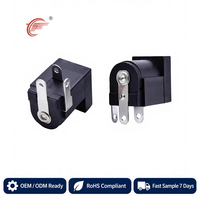 Prise d'alimentation CC demi-cuivre FUGANG DC005-2.0-Half-Copper femelle 5.5*2.1/2.0 30V 1A boîtier PBT pour électronique numérique PCB RoHS