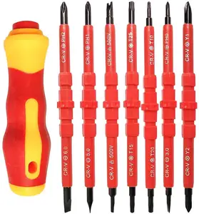 7-in-1 screwdriver electrician set, dual head, dual purpose insulated home office maintenance tool combination