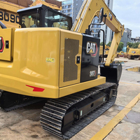 Excavatrice CAT 307 d'occasion de 7 tonnes, version 2026, prête à la livraison, équipée de moteur, boîte de vitesses, pompe et roulement, idéale pour les travaux de terrassement sur petits sites.