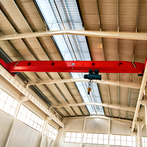 Kran Overhead Single Girder Tipe Kotak Listrik Bersertifikat CE ISO dengan Pengangkat Tali Kawat - Product Image 5