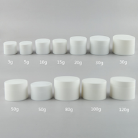 Pot de stockage de cosmétiques/plastique PP avec capuchon en plastique 3g 5g 10g 15g 20g 30g 50g 80g 100g 120g blanc/noir/bleu/rose Cartons 1 pièces