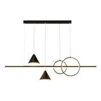 Lustre long de style nordique moderne et minimaliste de luxe pour restaurant Zhongshan, idéal pour la maison, le salon ou le comptoir de bar
