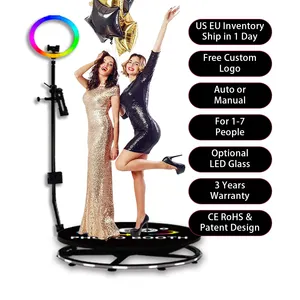 VALAVA New Portable Selfie 360 Spinner Degree Platform Business Photo Booth Wedding And Events 360 Video Booth