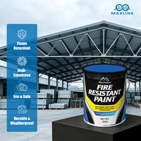 Peinture ignifuge intumescente pour structure en acier de type fin, protection thermique extérieure pour mezzanine en acier de centre commercial