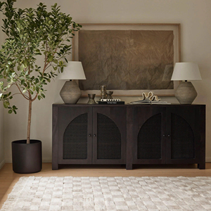 Nordic-style Arched Minimalist Solid Wood <strong>Drawers</strong> for Modern Storage Furniture Customization - Product Image 1