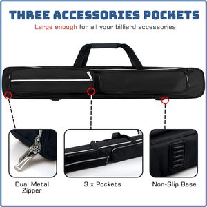 Deenith Carbon Fiber Billiard <b>Pool</b> Snooker <b>Cue</b> Stick with Soft <b>Pool</b> Stick Bag Carry Case 2kg French Billiards - Product Image 5