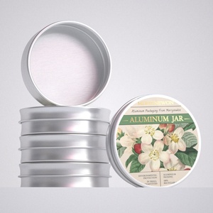 Custom Logo <b>Aluminum</b> Screw Cap Matte Finish Hand Cream Jars Luxury Refillable Moisturizer <b>Containers</b> Private Label Cosmetic - Product Image 3