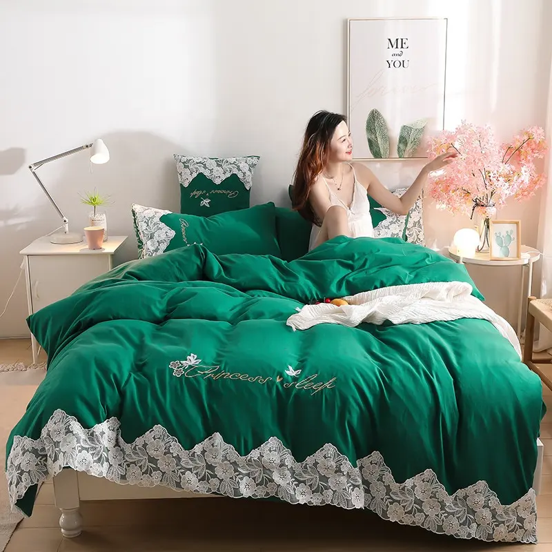 2021 नए कपड़े धोने रानी आकार Duvet कवर राजा आकार देनेवाला सेट बिस्तर