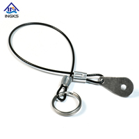 Customizable Galvanized Press Buckle Fastener for Flexible Stainless Steel Cable Type Wire Rope Sling