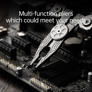 Outil EDC multifonction 14 en 1, couteau pliant d'<span class=keywords><strong>extérieur</strong></span> combiné avec tournevis, outil de survie portable pour la réparation T110K - Product Image 4