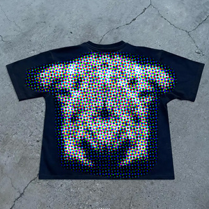 T-shirt Grafica da Uomo Personalizzata, Vestibilità Ampia e Oversize con Spalle Cadenti, Stampa DTG Pesante, 100% <span class=keywords><strong>Maglia</strong></span> a Manica Lunga - Product Image 3