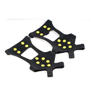 Top sale 8 spikes anti slip ice snow cleats for shoes Safety Snow Grabber