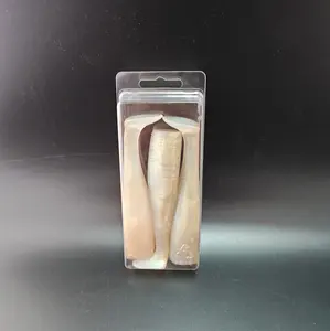 Riciclabile trasparente con guscio di vongole per animali domestici blister box esca personalizzata per esche a conchiglia per esche da pesca morbide