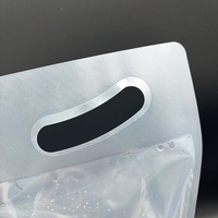 Pochette à eau en plastique transparente réutilisable sans BPA personnalisée, 5 litres, sac à eau de 1 gallon avec poignée