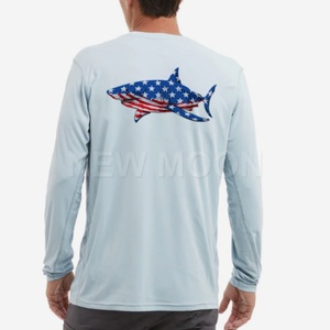 Customizable UPF50+ Sublimation Sun Protection Fishing Clothing <b>Mesh</b> Quick Dry Breathable <b>Long</b> <b>Sleeve</b> Fishing Shirt Hoodie - Product Image 6