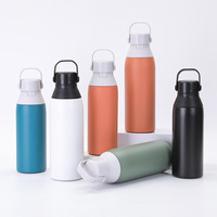 Bouteille d'eau isotherme en acier inoxydable sans BPA, personnalisable, 500 ml et 750 ml, avec filtre écologique pour le sport, les voyages et le camping