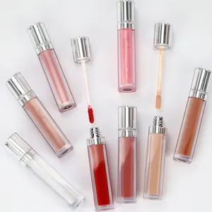 High Pigment Shimmer Supplier Pearl Non-Stick Cup Lip Glaze OEM Moisture Private Label Bare Lip Gloss luxury best selling