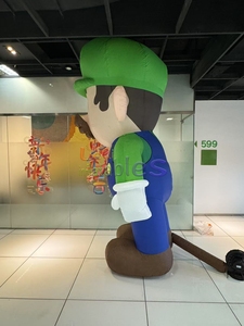 Popüler karikatür karakter şişme süper mario/olay dekorasyon için <span class=keywords><strong>luigi</strong></span> karikatür modeli - Product Image 5