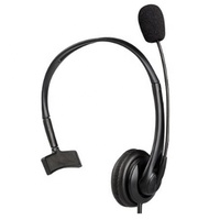 Headphone komputer berkabel dapat diatur dengan mikrofon gaya Mono untuk pusat panggilan Bisnis/kantor dan mendengarkan musik