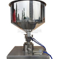 Remplisseuse semi-automatique à piston vertical pour boissons, eau, jus, liquide, canettes et bouteilles en plastique