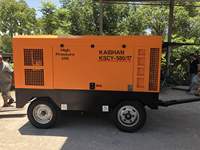 Compresseur d'air mobile à vis diesel KAISHAN série KSCY 9 bar 75kw 500 Cfm