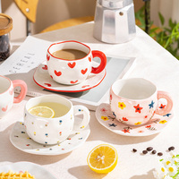 Tasses à café en céramique en gros, tasses en céramique peintes à la main, tasses mignonnes, céramique en gros
