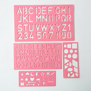 Nouveau Kit de Gabarits de Dessin Multicolores <span class=keywords><strong>en</strong></span> Plastique Non Toxique <span class=keywords><strong>pour</strong></span> Enfants, Modèle 2026, Chiffres Anglais Colorés, Sûr et Polyvalent <span class=keywords><strong>pour</strong></span> le Bricolage - Product Image 3