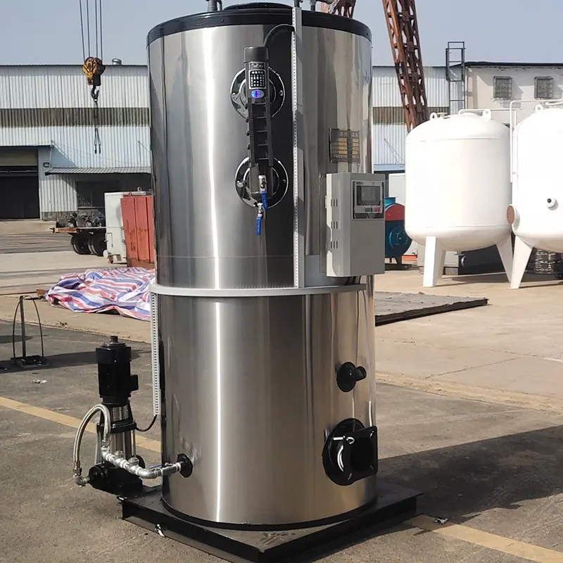 Gerador de vapor de óleo vertical 500 kg/h, para cozinhar seafood toufu leite de soja central de cozinha