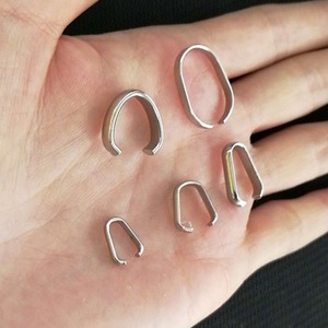 Hallazgos para hacer joyas, pegamento colgante grande en las fianzas, amuleto de acero inoxidable para collar de cadena - Product Image 1