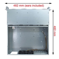 Boîtier de serveur 4U avec 8 baies de disque SATA/SAS interchangeables à chaud, connecteur MiniSAS/SATA, profondeur 480 mm