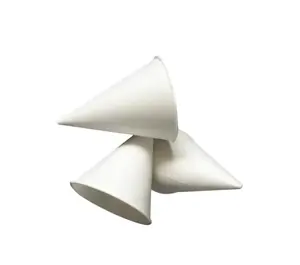 锥形纸杯一次性白纸水杯航空公司机上服务批发定制印刷锥形纸杯
