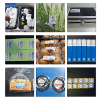 Automatische machine voor het wegen en etiketteren van groenten, fruit, eieren, vlees, trays, kartonnen dozen en papieren bekers