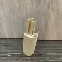 Nouveau produit ensemble de porte-couteaux de cinq pièces de style simple pour couteaux à éplucher de chef avec éplucheur essentiel de cuisine