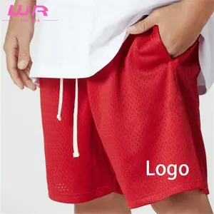 2022 Summer Cargo Hot Sale Polyester Lightweight Mesh Fabric Custom Printing Basketball Gym Shorts For Men