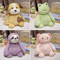 Ours en peluche animal en peluche chauffant au micro-ondes, jouet sensoriel lesté pour soulager l'anxiété, cadeau pour enfants