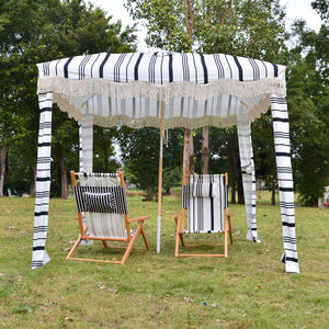 Silla de playa plegable de diseño personalizado de lujo Color OEM Mochila Sillas de playa plegables LAUREN'S NAVY STRIPE - Product Image 6