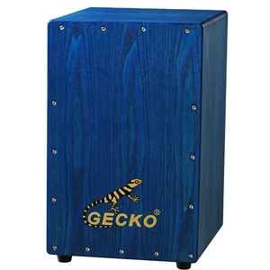 Tambour cajon <span class=keywords><strong>GECKO</strong></span> CL20L <span class=keywords><strong>prix</strong></span> de gros tambour à main instrument de musique à percussion <span class=keywords><strong>bleu</strong></span> Cajon en bois de frêne Tambour à claquer avec ficelle en acier - Product Image 1