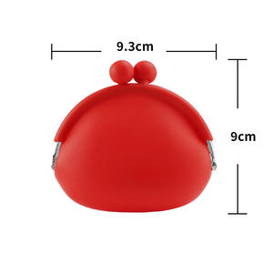 Porte-monnaie en silicone couleur macaron mignon, mini pochette portable pour écouteurs et clés, pour femmes et enfants, sac en silicone imperméable - Product Image 6