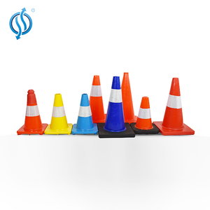 Conos de Seguridad de Tráfico personalizados, Collar reflectante para <span class=keywords><strong>barrera</strong></span> de carretera, PVC duradero, amarillo lima, 29,5 pulgadas - Product Image 6