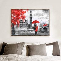 Gros 5D Plein Foret Diamant Peinture Kit Big Ben Amour DIY Strass pour Adultes Toile Résine Moderne Portrait 2 Sets CN;ZHE