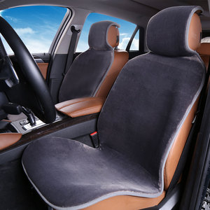 Fundas cortas de lana para asiento delantero de coche, <span class=keywords><strong>Interior</strong></span> de asiento de coche difuso, cálido para alfombrilla de invierno, ajuste Universal, Compatible con Airbag - Product Image 5