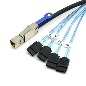 Cavo esterno 12G MiniSAS HD (SFF-8644) a 4 porte SATA (<span class=keywords><strong>1</strong></span> metro/3,2 piedi) - Product Image 4