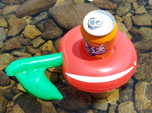 Giá Đựng Cốc Nổi Hình Anh Đào Thiết Kế Mới Giá Đựng Đồ Uống Rượu Hồ Bơi Bơm Hơi Bằng Nhựa Pvc Cho Bữa Tiệc Bơi - Product Image 3