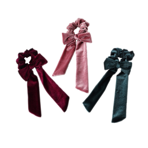 Fatti a mano di velluto a buon mercato dei <span class=keywords><strong>capelli</strong></span> scrunchie cravatte per le ragazze e le donne - Product Image 1
