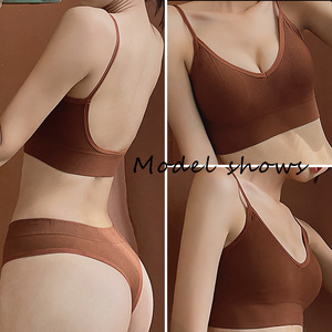 Nuevo Conjunto <span class=keywords><strong>de</strong></span> sujetador sin costuras para <span class=keywords><strong>mujer</strong></span>, bragas sexis <span class=keywords><strong>de</strong></span> cintura baja, sujetador sin aros, Bralette, lencería, sujetador, conjunto <span class=keywords><strong>de</strong></span> <span class=keywords><strong>ropa</strong></span> <span class=keywords><strong>interior</strong></span> femenina - Product Image 4