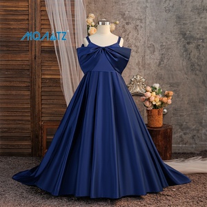 MAQTZ blanco boda fiesta niños flor niña vestidos ocasiones formales atuendo para niños vestido <span class=keywords><strong>de</strong></span> cola ALP616 - Product Image 2