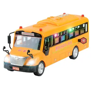 בית הספר של ילדרנטיה מכונית צעצוע 5 פתוח אוטובוס אינרציה עם מוסיקה קלה חינוך מוקדם