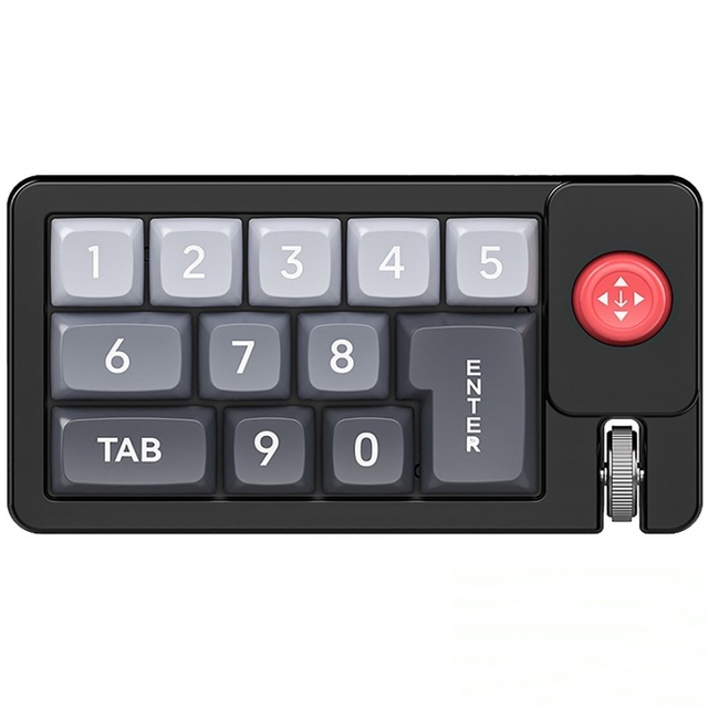 Portable Joystick Mechanical Wired Keyboard Full Hot Swappable Key RGB Backlight Programmable Gaming Keyboard for Desktop/Laptop
