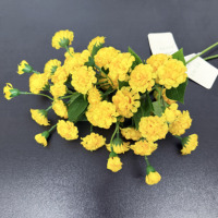 Pengisi Batang Bunga Mini Pompon Imitasi 63cm untuk Dekorasi Rumah, Vas Centerpiece Bunga, DIY Meja, Musim Gugur, Thanksgiving, Dekorasi Dalam Ruangan, Gaya Farmhouse