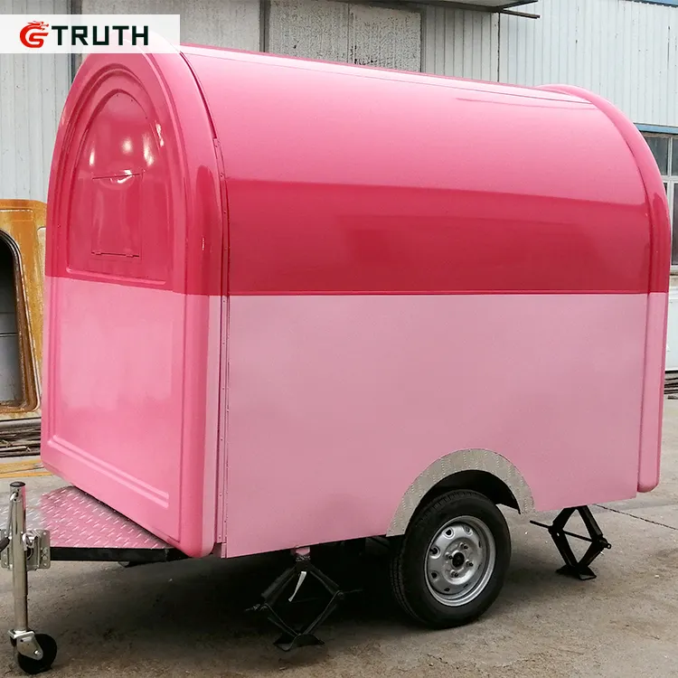 TRUTH 2022 street mobile ice cream food cart fast food coffee food trailer for sale with DOT